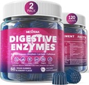 Digestive Enzymes for Women & Men Gummies w/ Probiotics, Papaya, Bromelain, Ginger - Bloating Relief & Gut Health Chewable Supplement Digest Proteins Γαλακτοκομικά Carbs Veggie Fats, Sugar Free Vegan, 120Cts