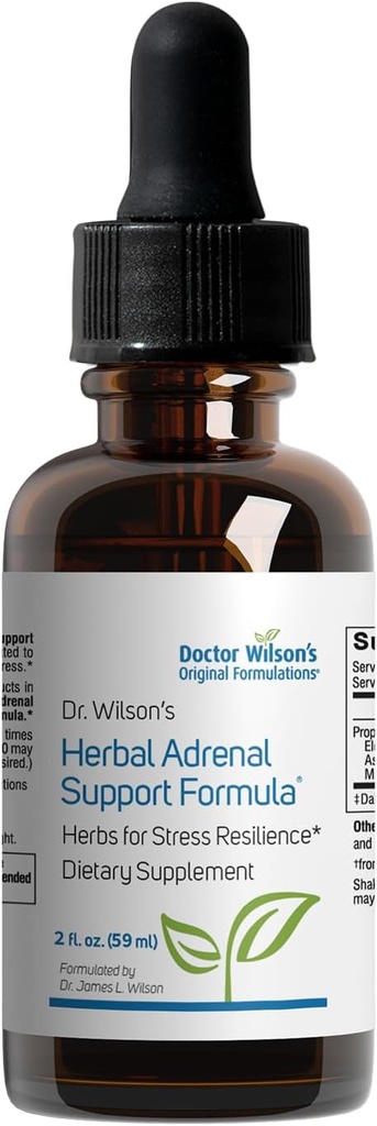 Dr. Wilson's Herbal Adrenal Support Formula adaptogenic Herbs για καθημερινή χρήση, Sleep and Energy Support 2 Ουγγιά