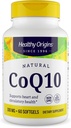 Healthy Origins® CoQ10 100 mg – Φυσικό Trans-ισομερές Ubiquinone – Yeast Fermented, υποστηρίζει την υγεία της καρδιάς & κυτταρική ενέργεια – μη GMO 60 Softgels