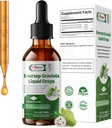 Soursop Graviola Liquid Drop, Υψηλή Απορρόφηση Απορρόφηση Φύλλα & Σύμπλεγμα φρούτων, για την αναγέννηση κυττάρων & ανοσοποιητική υποστήριξη & Digestive Bitters - Vegan SOP Bitters Liquid - 2 Fl oz