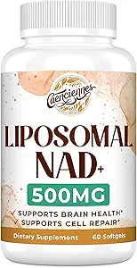 Liposomal NAD+ 500 MG συμπλήρωμα, True NAD Plus συμπλήρωμα, Superior Απορρόφηση, Boost NAD+ Περισσότερα Αποδοτική από Νικοτιναμίδη Ριβοζίδιο για Κυτταρική Ενέργεια, Υγιεινή Γήρανση, 180 Υπηρεσία