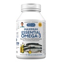 ANDREW LESSMAN Maximum Essential Omega-3 Unflavored, 360 Softgels - Ultra-Pure Omega-3 Fish Oil 1200 mg-High DHA, No Mercury Supplement-Small, Easy to Swallow Fish Oil Capsules