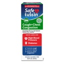 Safetussin DM Βήχας & Θωρακική Συμφόρηση, 8 oz, Αναμενόμενη Ανακούφιση Μουκιών, Σιρόπι Ανακούφισης Βήχα, Ασφαλής για Ενήλικες με Υψηλή Πίεση αίματος & Διαβήτη