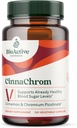 BioActive Nutrients CinnaChrom Dietary Supplement — Chromium Picolinate, Cinnamon Capsules — Natural Ingredients for Overall Health — Vegetable Supplement, Gluten-Free, 120 Capsules