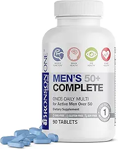 Bronson ONE Daily Mens 50+ Complete Multivitamineral, 90 δισκία