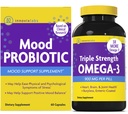 InnovixLabs Mood Probiotic & Triple Omega Bundle Mood Probiotic (60 Κάψουλες) Τριπλή Δύναμη Ωμέγα-3 Fish Oil (200 Softgel). Υποστηρίζει τον εγκέφαλο, τις αρθρώσεις και την ανοσοποιητική υγεία *