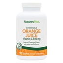 Natures Plus Orange Juice Chewable Vitamin C - 500 mg, 90 δισκία - Συμπλήρωμα Υποστήριξης Ανοσοποιητικής & Αγγειακής Υγείας υψηλής ισχύος, Αντιοξειδωτικό - Απαλό Στομάχι - Χορτοφαγικά, Χωρίς Γλουτένη - 90 Σερβιέτες