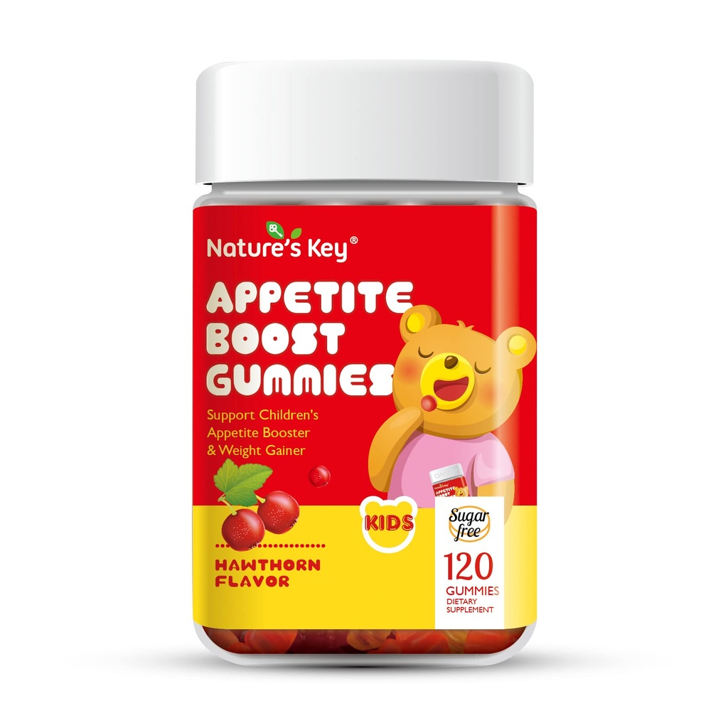Βασικός ενισχυτής της φύσης Gummies - για τα παιδιά να τρώνε περισσότερα, υποστήριξη διεγερτικό και το βάρος Κεραυνός -Hawthorn Γεύση (120 Count, Pack of 1)