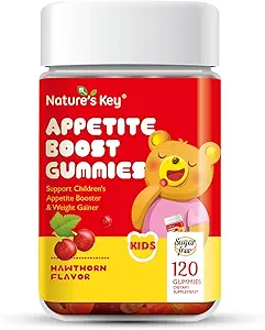 Βασικός ενισχυτής της φύσης Gummies - για τα παιδιά να τρώνε περισσότερα, υποστήριξη διεγερτικό και το βάρος Κεραυνός -Hawthorn Γεύση (120 Count, Pack of 1)