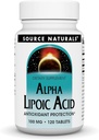 Source Naturals Το Alpha Lipoic Acid υποστηρίζει τον υγιή μεταβολισμό της ζάχαρης, τη λειτουργία του ήπατος και την παραγωγή ενέργειας* - 100 mg - 120 δισκία