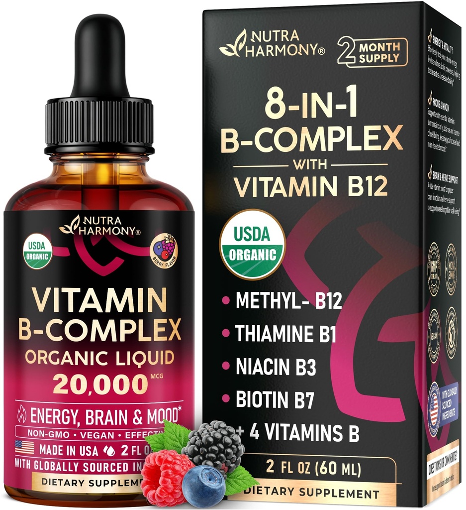 USDA Βιολογική βιταμίνη Β-Complex B5 Παντοθενικό οξύ 
