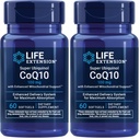 Life Extension Super Ubiquinol CoQ10 with Enhanced Mitochondrial Support, Potent Heart Health & Cellular Energy Production Support,Ultra-absorbable,Gluten-Free,Non-GMO, 100 mg, 60 softgels (Pack of 2)