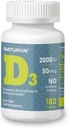 Βιταμίνη D3 2000iu (50 mcg) 6- Μήνες Προσφορά για την Ανοσολογική Υποστήριξη, Υγιεινή Μυική Λειτουργία, και Υγεία των Οστών - Μη ΓΤΟ, Χωρίς Γλουτένη, με Βιταμίνη B2 - (Mini Tablets), 180 Μέτρα