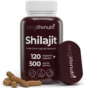 Shilajit Pure Himalayan Extract 500mg με 15% Fulvic Acid 500mg - 120 κάψουλες χορτοφάγων, 4 μήνες προσφοράς, οργανικό συμπλήρωμα για τη ζωτικότητα και τη διανοητική καθαρότητα, Made in USA, Gluten Free, Non-GMO