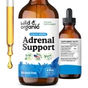 Άγρια & οργανική Adrenal υποστήριξη σταγόνες για το θετικό Outlook - φυσικό συμπλήρωμα υποστήριξης Adrenal για τις γυναίκες και τους άνδρες - Vegan, χωρίς ζάχαρη & αλκοόλ - 2-μηνη προσφορά - 4 fl oz