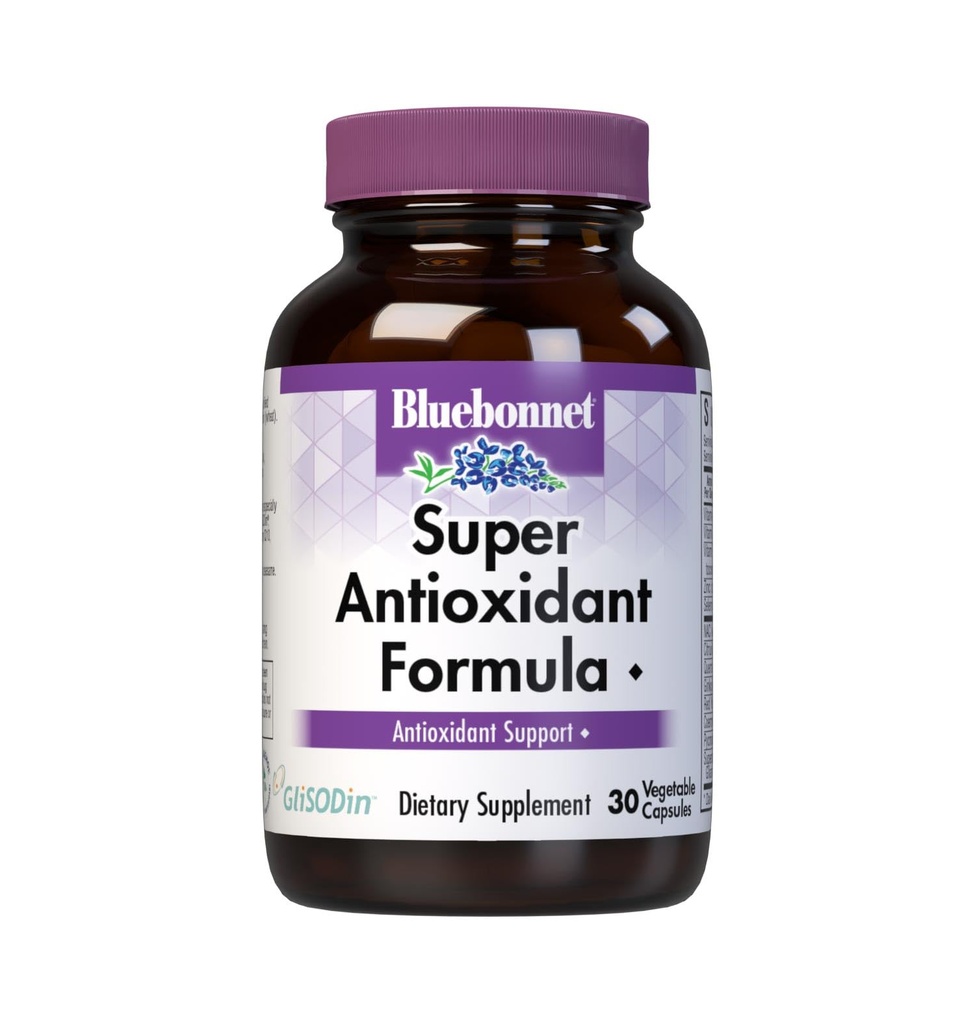 BlueBonnet Super Antioxidant Formula Χορτοφαγικές κάψουλες, 30 κόμης