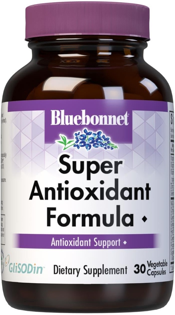 BlueBonnet Super Antioxidant Formula Χορτοφαγικές κάψουλες, 30 κόμης