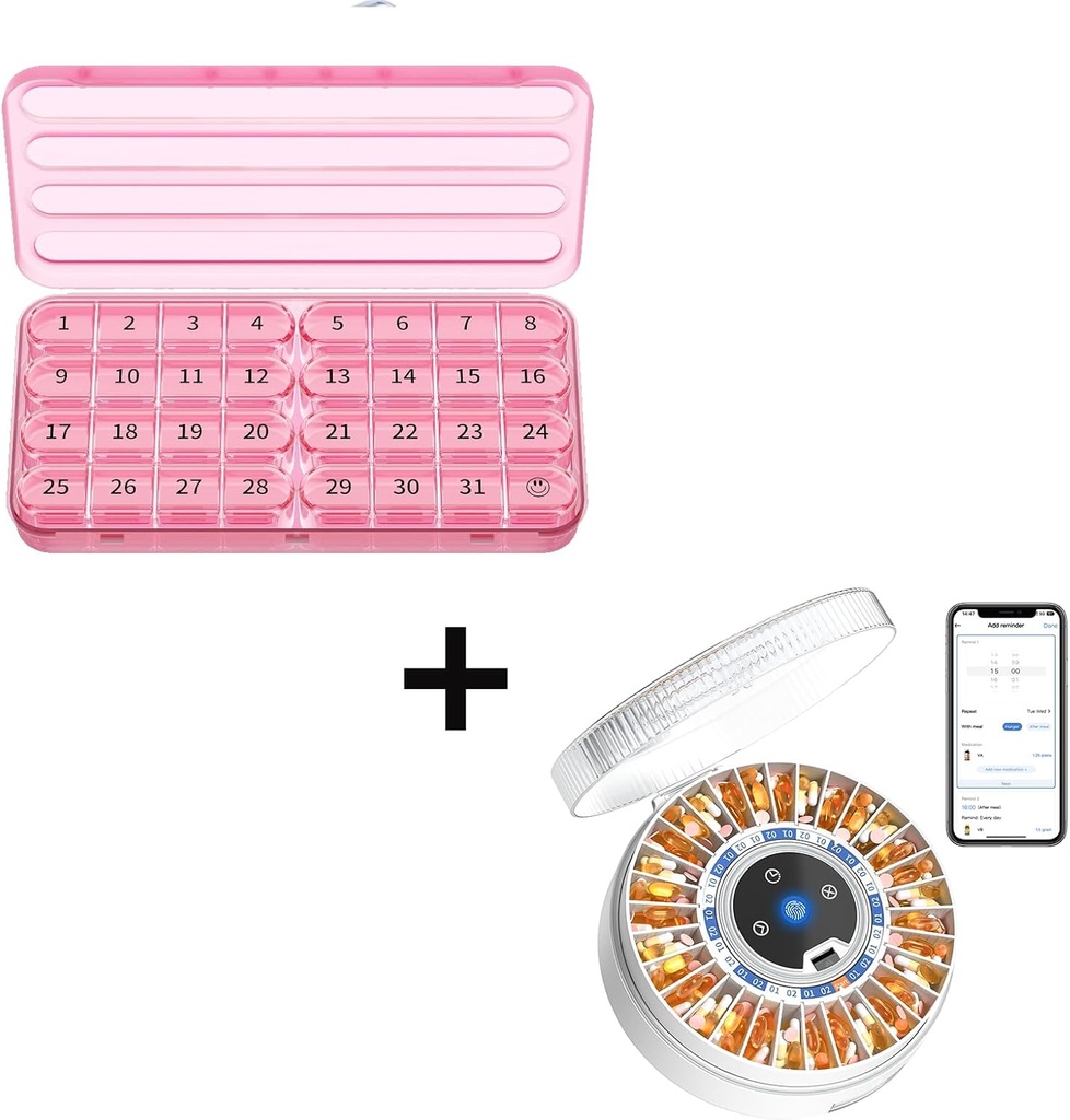 Month Pill Organizer & Automatic Pill Dispenser