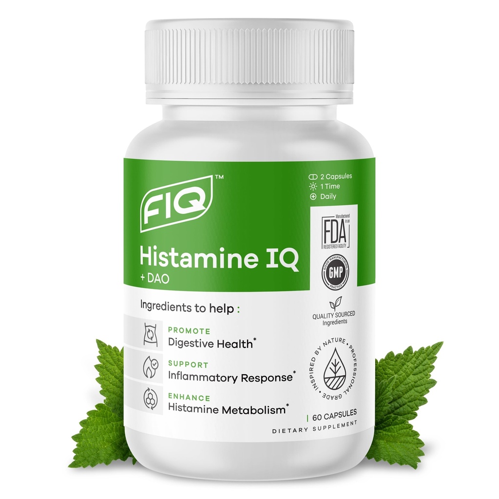 Formula IQ - Istamine IQ - Συμπλήρωμα Ενζύμου Διαμίνης Οξειδάσης (DAO) - DAO Αναστολέας ισταμίνης - Ανοσολογική Υποστήριξη - 60 Κάψουλες