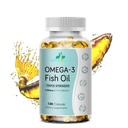 Triple Strength Wild Alaska Omega-3 2500mg + EPA 1.300mg + DHA 1.200mg, συμπλήρωμα για την καρδιά και την κοινή υγεία, 120 Softgels 60 Ημέρα προσφοράς