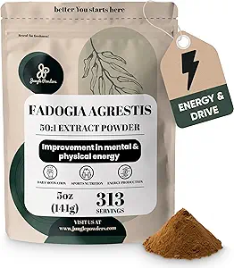 Jungle Powders Fadogia Agrestis Extract for Men 50:1 Concentration 313 Servings - 5 Ounces of Pure Nigerian Fadogia Supplement Traditional Mens Health Support for Drive & Passion Contains Maltodextrin