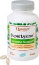 Quantum Health SuperLysine+ Advanced Formula Immune Support Supplement Lysine 1500 mg, Vitamin C Echinacea Licorice Bee Propolis & Odorless Σκόρδο Καθημερινή Wellness Blend για γυναίκες & άνδρες - 90 δισκία