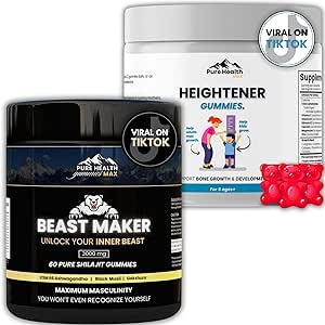 Heightener Gummies + Pure Shilajit Gummies