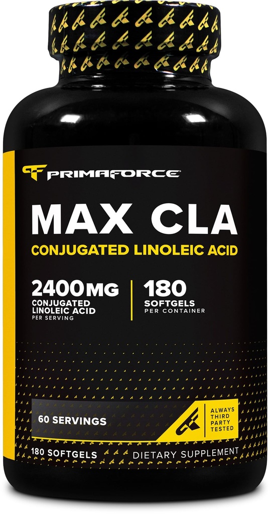 Primaforce CLA 2400 mg ανά Σερβίρισμα (180 softgels) - Max CLA - για Άνδρες και Γυναίκες, Χωρίς ΓΤΟ και Χωρίς Γλουτένη