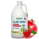 Τέχνη γης Pure Aloe Vera Juice - Ρόδι Γεύση - Ψυχρής παραγωγής - Εσωτερικό Φιλέτο από Βιολογικά Φρέσκα Φύλλα από το Τέξας - Aid- 64 fl oz