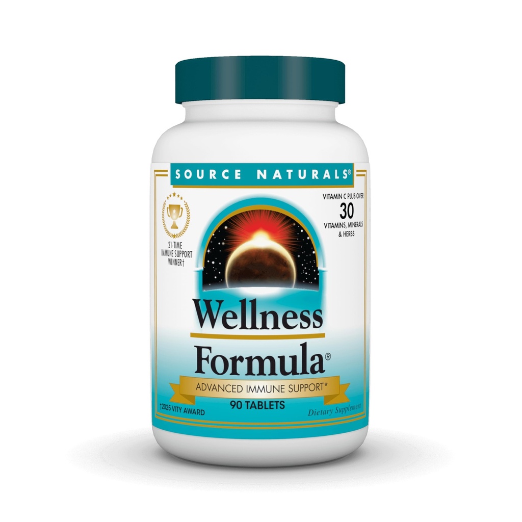 Πηγή Naturals Wellness Formula Bio-Aligned Vitamins & Herbal Defense - Συμπλήρωμα Υποστήριξης ανοσοποιητικού συστήματος & Ανοσία Booster* - 90 Count