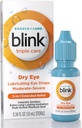BLINK Triple Care Eye Drops for Dry Eyes, Lubricant Eye Drops, Καταπραϋντικό για Μέτρια έως Σοβαρή Ξηρά Μάτια, με Υαλουρονικό, Μειώνει τη δυσφορία, Μακροχρόνια Ενυδάτωση, 0,34 Fl Oz