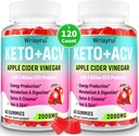 Τσίχλες μηλίτη, Advanced Keto ACV Gummies, ACV Gummies για Detox, Cleanse, Μεταβολισμός & Digestion, Keto Support, Formulated with Green Tea, B6 & B12, Probiotics, 120 Counts