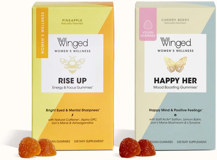 Φτερωτή Ευτυχισμένη Τάση Της & Αύξηση Gummies Bundle