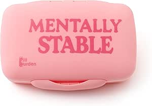 Χαριτωμένο, Μεγάλος Διοργανωτής Χάπια – Big Silicone Travel Case για Βιταμίνες & Συμπληρώματα σε Blue / Unwell