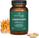 Επιφανές συμπλήρωμα Cordyceps διατροφής - προάγει τη ζωτικότητα - 1000 mg, 60 Count