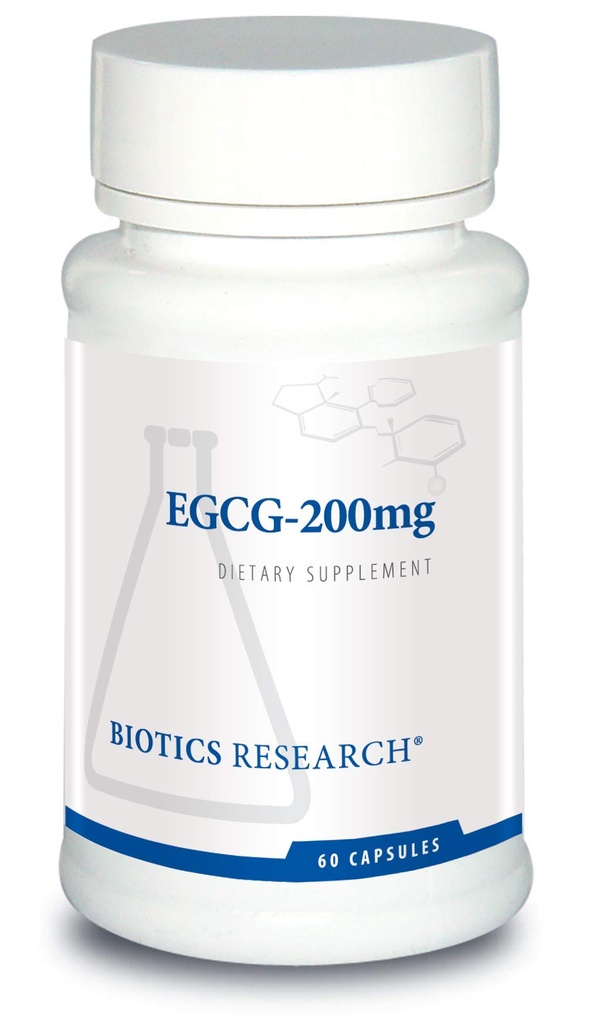 Biotics Research EGCG 200 mg Green Tea Extract, Camellia sinensis, 50% EGCG, Πολυφαινόλες, Καρδιαγγειακή Υποστήριξη, Νευροπροστασία, Υγιής Ανοσολογική Λειτουργία, Διατήρηση Υγιούς Μεταβολισμού, 60 Κάψουλες