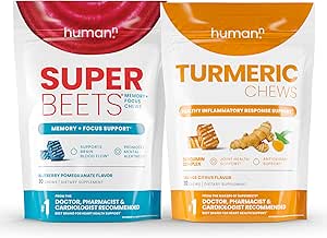 Humann SuperBeets Memory + Focus & Turmeric Chews