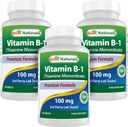Best Naturals Βιταμίνη Β1 ως Thiamine Mononitrate 100 mg δισκία (120 Count (Pack of 3))