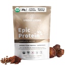 Sprout Living, Epic Protein, Plant Based Protein & Superfoods Powder, Complete Coffee | 20 Grams Organic Protein Powder, Adaptogens, Mushrooms, Vegan, Non-GMO, Gluten Free (1 Pound, 12 Servings)
