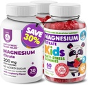 DR. MORITZ Magnesium Bundle - Gummies for Adults (200mg, 30 Count) and Kids Magnesium Gummies (60 Count, 2 Pack) - Χωρίς ζάχαρη