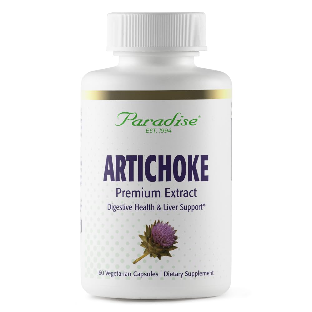 Paradise Herbs Artichoke Extract, υποστηρίζει Digestive Υγεία, ενεργό ολόκληρο το φάσμα, 250mg, Vegan, μη ΓΤΟ, Χωρίς γλουτένη, 60 κάψουλες χορτοφάγων