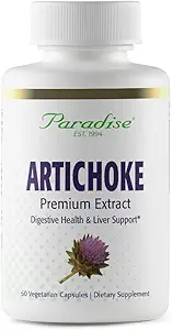 Paradise Herbs Artichoke Extract, υποστηρίζει Digestive Υγεία, ενεργό ολόκληρο το φάσμα, 250mg, Vegan, μη ΓΤΟ, Χωρίς γλουτένη, 60 κάψουλες χορτοφάγων
