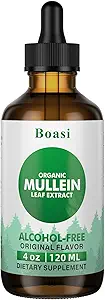 120ml Mullein Leaf Tincture - Lung Cleanse - Vegan Lung Detox - Respiratory Health and Immune Support Drops - Natural Supplement Liquid Extract 4 fl.oz.Chlorophyll