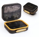 Bexeen Medicine Pill Organizer Ταξίδι χαριτωμένο δοχείο χάπι μικρό κουτί χάπι για την τσάντα Mini Pill περίπτωση Φορητό κάτοχος βιταμινών οργανωτής συμπαγές μέγεθος ταξιδιών φαρμακευτική αγωγή καθημερινή Pocket Pharmacy για το συμπλήρωμα