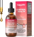 Cortisol Συμπληρώματα για γυναίκες, Cortisol Wellness Liquid Drops, 16 σε 1 Cortisol Detox Reducer w. Ashwagandha, Μαγνήσιο, L-Θεανίνη, Folate for Relaxation & Hormone Balance, Φράουλα