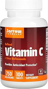 Jarrow Formulas Βιταμίνη C + Citrus Bioflavonoids, Συμπλήρωμα διατροφής παρέχει αντιοξειδωτική προστασία, 750 mg, 100 δισκία