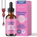 JoySpring Immune Drops – Kids Immune Support Supplement with Elderberry Extract, Echinacea, Oregon Grape Root & Orange Peel Liquid for Ages 3–16+ Years & Adults | 2 fl oz (60 Servings)