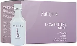 FARMASi Nutriplus Μεθυσμένο Ποτό - L-Καρνιτίνη, 50ml (12 τεμ) - Ενεργειακή Υποστήριξη, Ενίσχυση Μεταβολισμού, Ενισχύει την Αντοχή, Καθημερινή Ποτό, Συμπληρώματα