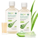 AloeCure USDA Organic Aloe Vera Juice Made Within 12 Hrs of Harvest - Pure Aloe Juice Natural Digestive Supplement to Support Digestion, Immune System and balanced Stomach Acidity, 2 x 500ml Φιάλες