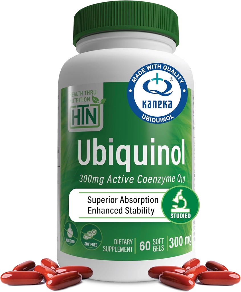 Υγεία Thru Διατροφή Ubiquinol 300mg 60 Softgels ως Kaneka QH Μειωμένη CoQ-10 